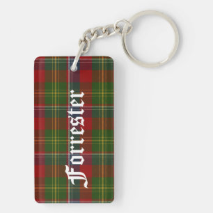 Llavero Clan Forrester Tartan Plaid Key Chain