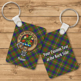 Llavero Clan Fraser Escudo sobre la caza de la cadena de c