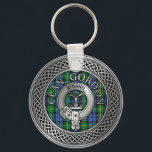 Llavero Clan Gordon Escudo y Tartan Knot Keychain<br><div class="desc">Clan Gordon Escudo y Tartan Knot</div>