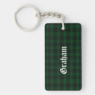 Llavero Clan Graham Tartan Plaid Key Chain, personalizado