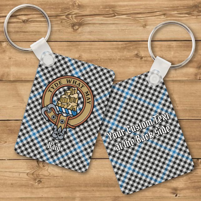 Llavero Clan Haig Crest over Check Tartan (Subido por el creador)
