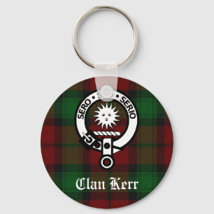 Llavero Clan Kerr Escudo Badge Tartán