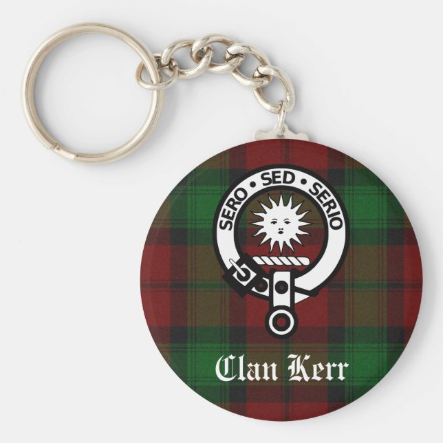 Llavero Clan Kerr Escudo Badge Tartan (Frente)