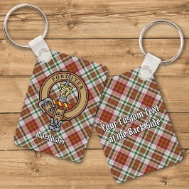 Llavero Clan MacAlister Escudo por Vestir Tartan Keychain
