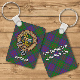 Llavero Clan MacDonald Escudo Acrílico sobre la cadena de 