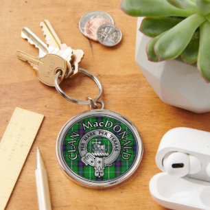 Llavero Clan MacDonald Escudo y Tartán