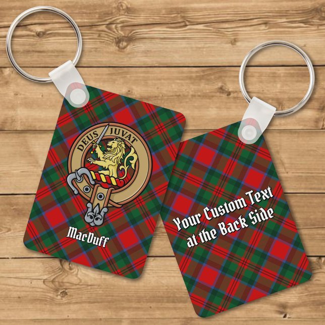 Llavero Clan MacDuff Escudo sobre Tartán (Subido por el creador)