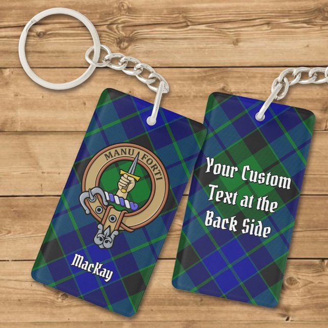 Llavero Clan MacKay Escudo sobre Tartán (Subido por el creador)