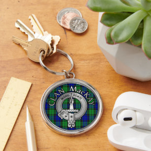Llavero Clan MacKay Escudo y Tartán