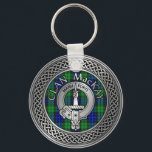 Llavero Clan MacKay Escudo y Tartan Knot Keychain<br><div class="desc">Clan MacKay Escudo & Tartan Knot</div>