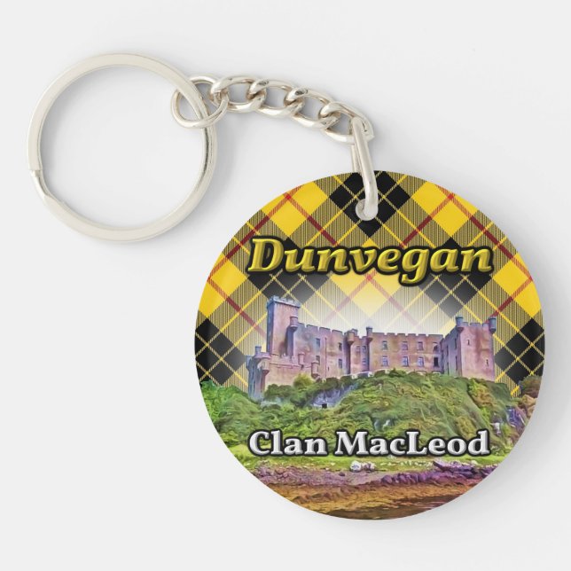 Llavero Clan MacLeod Dunvegan Castle Lewis Tartan (Frente)
