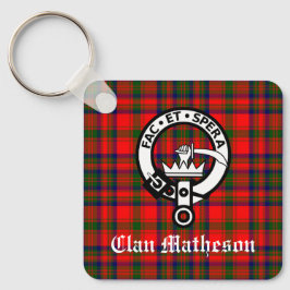 Llavero Clan Matheson Escudo Badge y Tartán