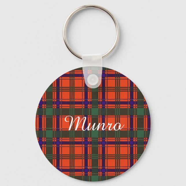 Llavero Clan Munro Plaid Scottish tartan (Anverso)