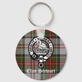 Llavero Clan Stewart Escudo y Tartán