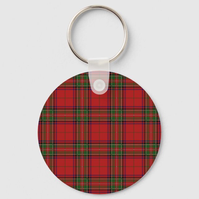 Llavero Clan Stewart Scottish Tartan Plaid Pattern (Anverso)