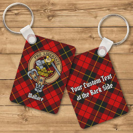 Llavero Clan Wallace Escudo sobre la cadena Keychain de Ta