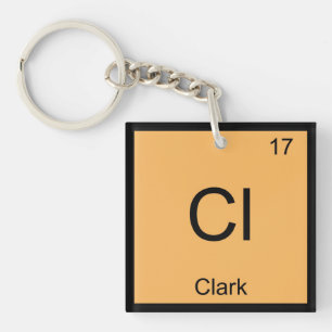 Llavero Clark Nombre Química Elemento Tabla Periódica