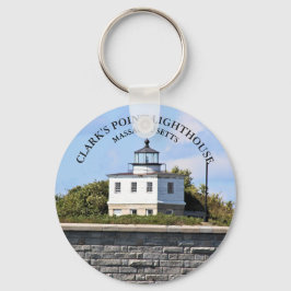 Llavero Clarks Point Lighthouse Massachusetts Keyring