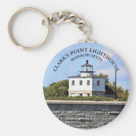 Llavero Clarks Point Lighthouse Massachusetts Keyring