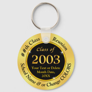 Llavero Clase 2002 Clases Reunion Keychain, Personalize
