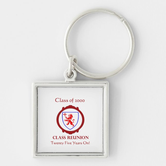 Llavero Clase CUSTOMISABLE de 2000 Clase Reunion Keychain (Frente)