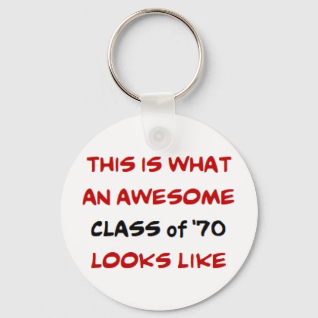 Llavero clase de 1970, impresionante (Anverso)