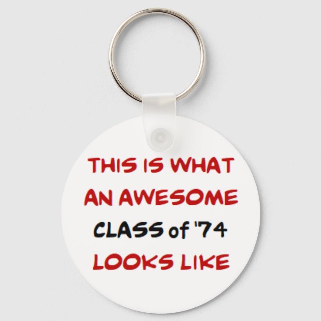 Llavero clase de 1974, impresionante (Anverso)