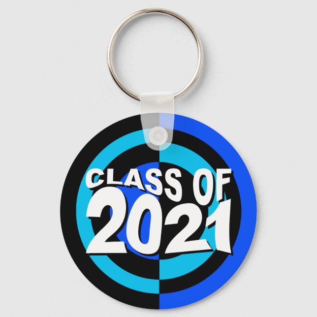 Llavero Clase de 2021 Keychain Blue Black (Anverso)