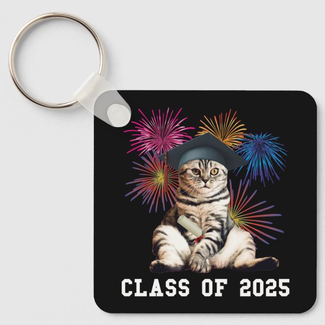 Llavero Clase de 2025 Cat Lover (Anverso)