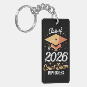 Llavero Clase de 2026 Cuenta Regresiva en Curso Personaliz