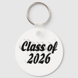 Llavero Clase de 2026 graduación con texto negro