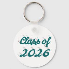 Llavero Clase de 2026 graduación guión verde