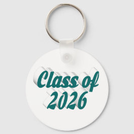 Llavero Clase de 2026 texto verde graduación