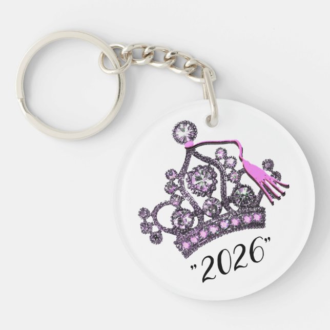 Llavero “Clase de 2026” Tiara de Princesa (Frente)