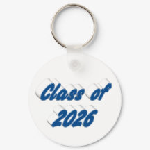 Clase de 2026 tipografía azul graduación