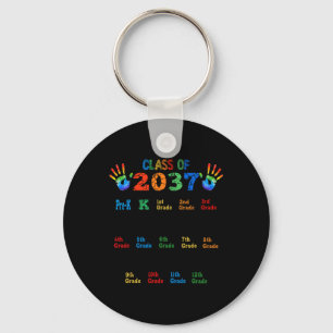 Llavero Clase de 2037 Grow With Me Color Handprint Pre-K 1