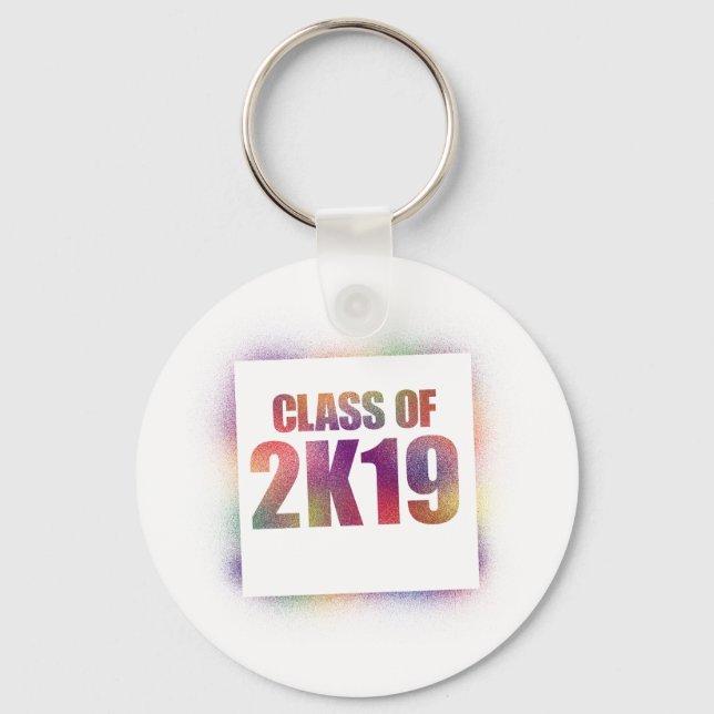 Llavero clase de 2k19, clase de 2019 (Anverso)