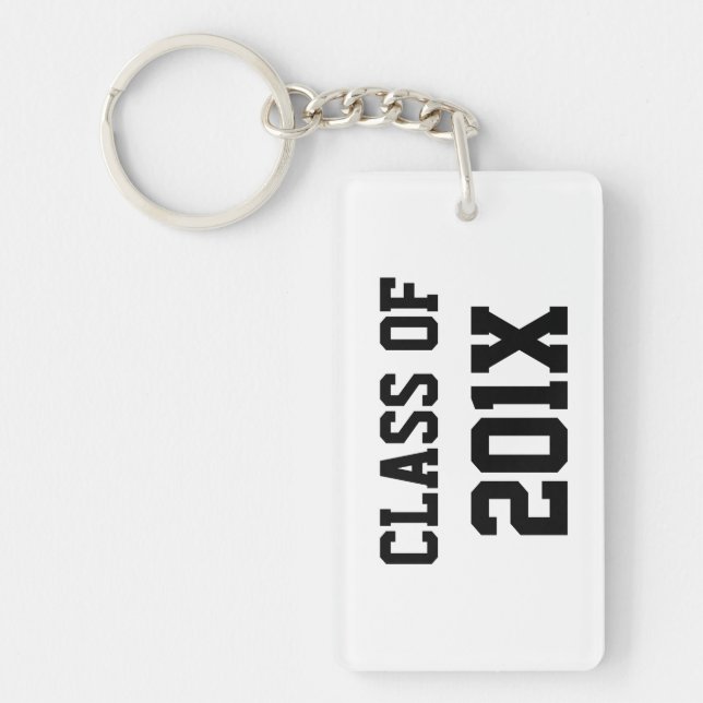 Llavero Clase De Cadena De Claves De Graduación Inspirador (Frente)