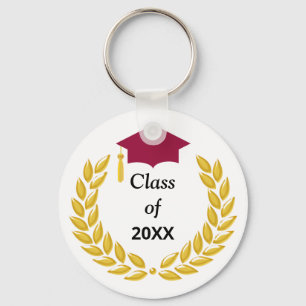 Llavero Clase de Corona de Laurel Dorado de 20XX