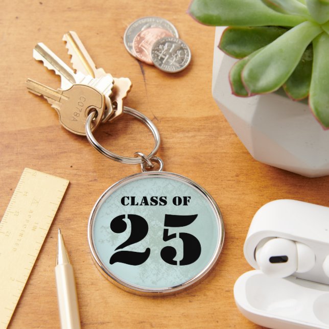 Llavero Clase de Damasco azul turbio de época de 2024 (Escritorio )