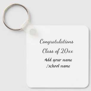 Llavero Clase de felicitaciones de add year name school co