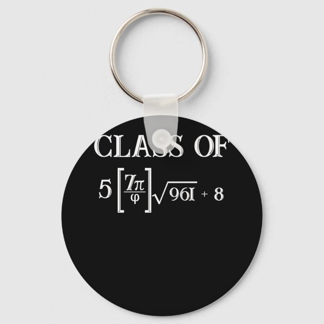 Llavero Clase de Graduación de 8° Grado Math Pi 2023 (Anverso)