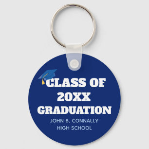 Llavero Clase de Graduación Escolar Personalizada 2023 Azu