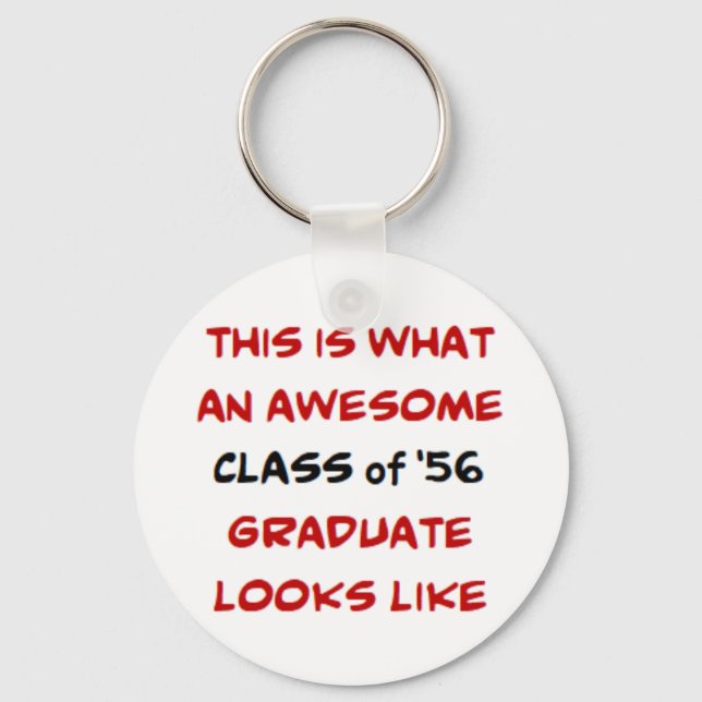 Llavero clase de graduado de 1956, genial keychain (Anverso)