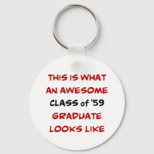 Llavero clase de graduado de 1959, genial keychain