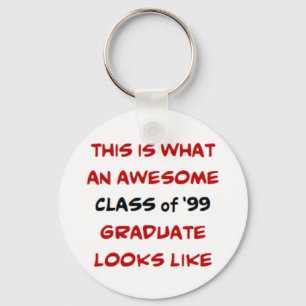 Llavero clase de graduado de 1999, impresionante