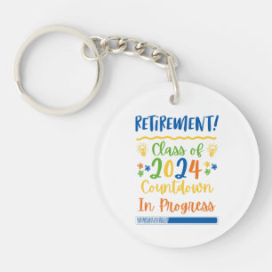 Llavero Clase De Jubilación De La Cuenta Regresiva De 2024
