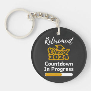 Llavero Clase De Jubilación De La Cuenta Regresiva De 2024