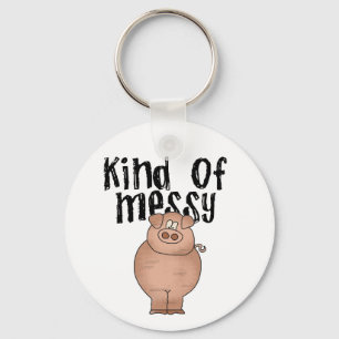 Llavero Clase del cerdo de camisetas y de regalos sucios