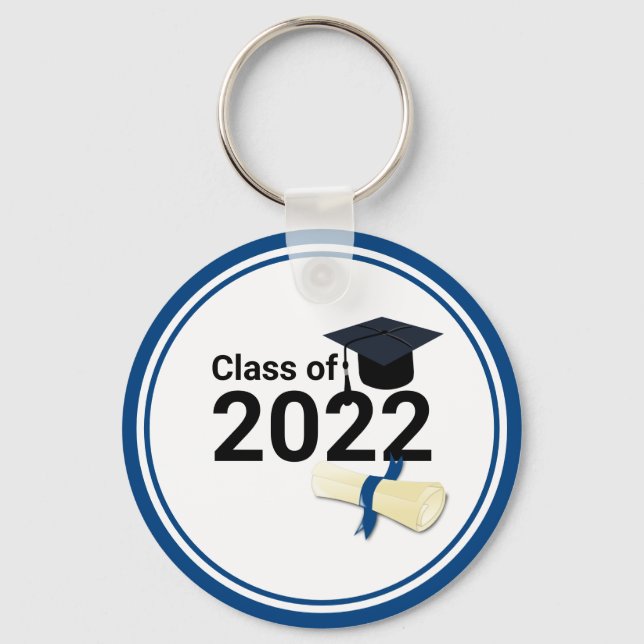 Llavero Clase elegante de año de graduación de 2022 (Anverso)